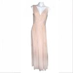 DESSY COLLECTION Vivian Diamond Gown Luxe Chiffon V Neck Size 10 Photo 1