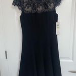 London Times NWT  Black Scallop Lace Dress Photo 0