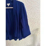 Chico's  Women's Blue Open Front Cardigan Size 2 Photo 3