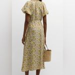 The Great 100% silk hyacinth puff sleeve midi maxi dress floral cottagecore 0 Green Size XS Photo 5