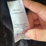 Quince  Black 100% Organic Cotton Gauze Roll Sleeve Shirt Size Large Photo 6