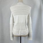 Ralph Lauren Lauren  White Knit Cardigan Sweater‎ Jacket Open Weave Womens Medium Photo 4
