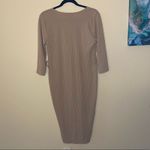 Boohoo  Maternity Button Front Tie Waist Midi Dress Size 12 NWT Photo 5