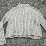 Aerie grey knit pull over mock cowl neck sweater size small Photo 0