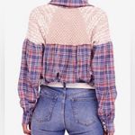 Free People  Women’s Fireside Nights Plaid Button-Down Shirt Photo 1