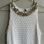 Lilly Pulitzer  Crochet Sleeveless Midi Dress with Shell Collar White Size L Photo 1