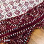 The Outfit Maroon and white three piece lengha dress choli sari Diwali Eid Indian Photo 7
