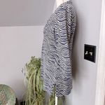 J. McLaughlin  Women’s 3/4 Sleeve Popover 1/4‎ Button Catalina Cloth Tunic Medium Photo 2