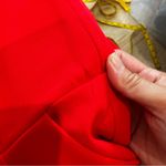 Amanda Uprichard  Red Cherri deep V-neck Sweetheart Jumpsuit Photo 15