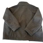 Banana Republic women's Melton Pocket Short Jacket Dark Charcoal M Petite Photo 7