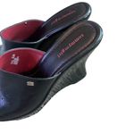 Tommy Hilfiger Tommy Girl Retro Y2K Backless Closed-Toe Wedges Slip On Leather SIze 8.5 Women's Photo 5