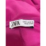 ZARA Fuchsia Ruched Sleeveless Cami Cowl Neck Midi Tank Bodycon Slip Dress S Photo 2