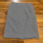 Halogen Womens XXS Black White Houndstooth Color Block Mixed Print Mini Skirt Photo 5