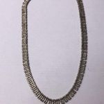 Premier Designs  Retired Rare Vintage Silver Tone Shiny Singed Link Necklace Gift Photo 2