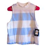 Andrew Marc *NWT*  SMALL blue/white striped sleeveless top Photo 1