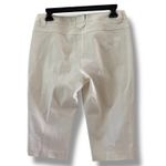 INC International Concepts Petite Cropped Pants White Capris Size 6P Stretch Photo 1