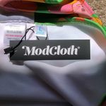 Modcloth  x Marisol Muro NIP Green Petals Cats Sara High-Waisted Bikini Bottom LG Photo 10