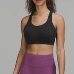 Lululemon  Air Support Bra High Neck Light Support Black 32D‎ Photo 0