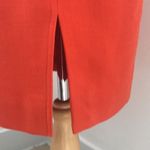 Dana Buchman Orange Wool Crepe Pencil skirt sz 6 Photo 2