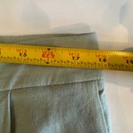 Calvin Klein  Womens Green Linen Trouser Pleated Front Straight Leg Pants 12 Minimalist   Photo 6