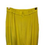 Dana Buchman  Vintage Silk Lined Yellow Chartreuse Pencil Skirt Back Kick Pleat Photo 2