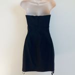 EXPRESS 🆕  strapless lace up sides mini dress stretchy size 4 black Photo 3