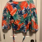 ZARA Women’s  Tropical Print Wrap M
puff sleeve elbow length adjustable waist Photo 3