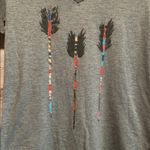 Toms for target tee shirt sz S arrow grey v neck Photo 1