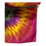 Tie dye small square scarf with love sign hippie boho festival head scarf Photo 2