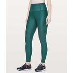 Lululemon Womens Green Jasper Zone In Tights Size 10 27" Outdoors Yoga Workout Green Photo 8