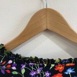 Anthropologie Maeve Jacquin Peasant Blouse Floral Top Ruffle Sheer Sleeve Photo 6