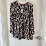 Free People  Stealing Fire Long Sleeve Boho Peasant Dress Size XS Photo 1