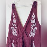 FREE PEOPLE Intimately Songbird Embroidered Romper Gauze Women's XS Photo 3