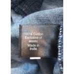 Lane Bryant Chambray denim Blouse Denim Smocked Waist Off Cold Shoulder jean shi Photo 13