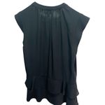 Mossimo Black Drop Waist Blouse Top Size S Career Flowy Photo 3