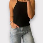 Madewell Black  Tie Shoulder Tank Top Photo 2
