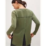 Anthropologie Pilcro Green Split Neck Top Photo 2