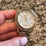 Michael Kors Women's MK5835 Pressley Gold Tone Chronograph Watch Photo 3