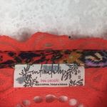 Free People  Morning Song Red Floral Paisley Printed Button Lace Maxi Dress XS Photo 6