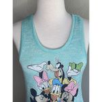 Disney Mickey Gang Characters Racerback Tank Top Light Weight XSmall AquaMarine Photo 1