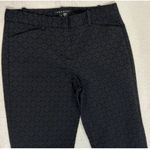 Theory Black Izelle Charismatic Jacquard Geometric Pants Business Office Size 4 Photo 4