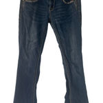 Grace LA Juniors Size 7 Western Bling Jewel Embroidered Pockets Straight Jeans‎ Blue Photo 0