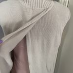 BCBGeneration  Sweater Poncho XS/S Sleeveless Open Back Turtleneck Fringe Photo 4