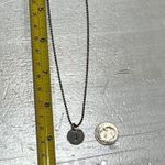 Silver‎ tone J initial charm Necklace Silver Photo 4