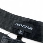 Poster Girl Black denim skirt with cut-out detail.  size small Photo 2