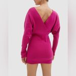 NWT Sovere Legacy Wool Blend Knit Combo Dress in Magenta Pink Size Small Photo 5