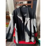 Bryn Walker Oversized Chunky Dark Navy Midi Coat XL Artsy Hygge Cozy Jacket Soft Photo 1