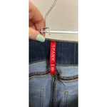 Spanx  Jeans Womens Medium Blue Distressed Skinny Pull On Ankle Raw Hem Photo 2