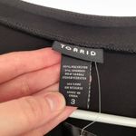 Torrid NEW NWT 3 Plus Size Jersey Knit Faux Wrap Top Black Short Sleeve NO BELT Photo 10