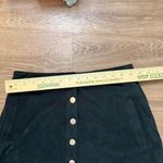 Forever 21 Velour Dark Green Mini Skirt Snap Front Size M Preppy Academia Y2K Photo 4